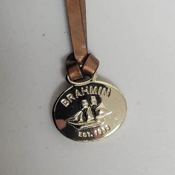 Brahmin Gabriella Rose Gold Provense Satchel Purse. - Picture 2 of 16